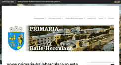 Desktop Screenshot of primaria.baile-herculane.ro