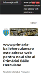 Mobile Screenshot of primaria.baile-herculane.ro