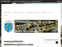 Tablet Screenshot of primaria.baile-herculane.ro